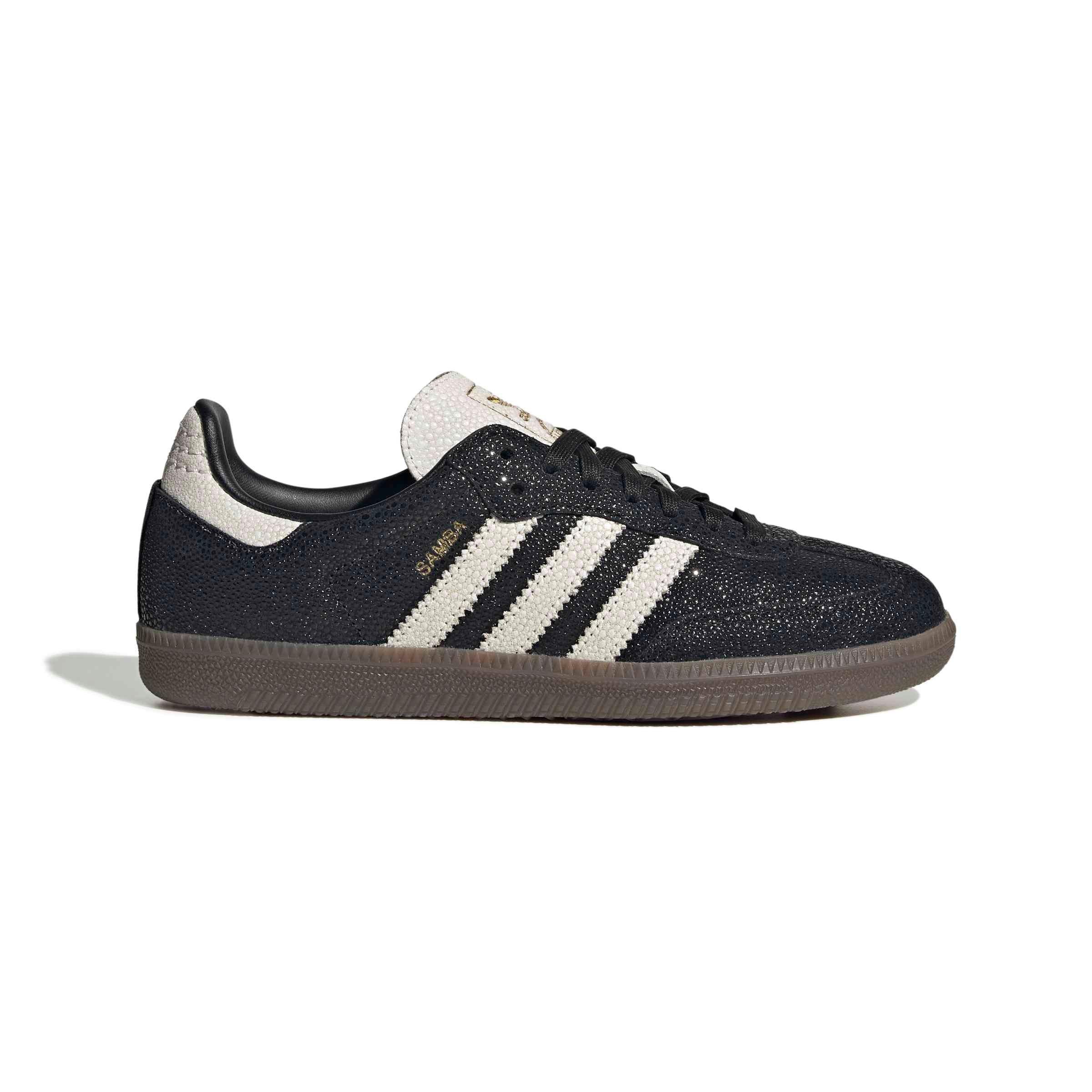 adidas Originals Samba OG "Core Black/Cloud White/Gum 5" Women's Shoe - BLACK/WHITE/GUM
